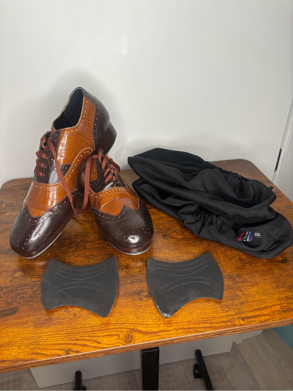 Miller & Ben Two-Tone Brown Wingtip Oxfords Tapshoes